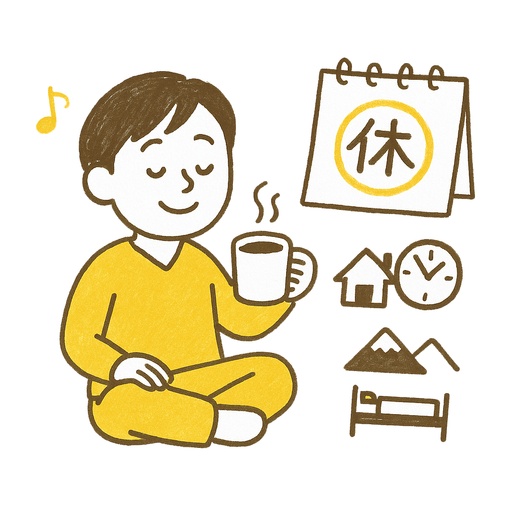 お休みも大切に
